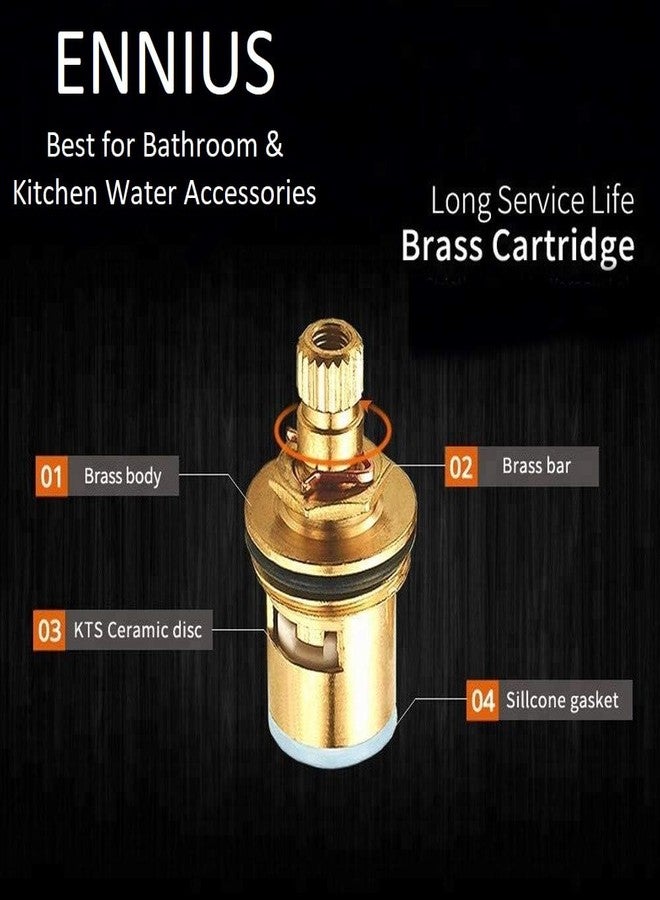 ENNIUS Angle walve for bathroom - Ennius Brass Angle Valve With Wall Flange, Brass Disc Stop Cock for Bathroom Taps, Geyser and Wash Basin Connection with Chrome Finish (Pack of 1, Angle Valve Soft) - Image 3